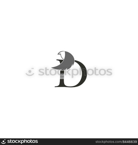 this is a 
letter D logo vector illustration design