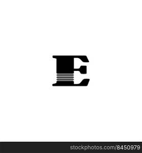 this is a 
letter E  logo vector illustration design