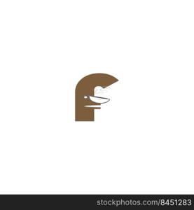 this is a  letter F  logo vector illustration design