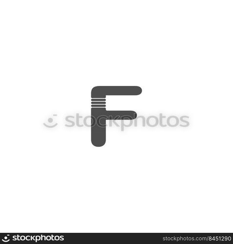 this is a 
letter F  logo vector illustration design