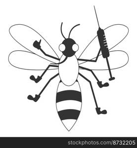 this is a mosquito vector illustration