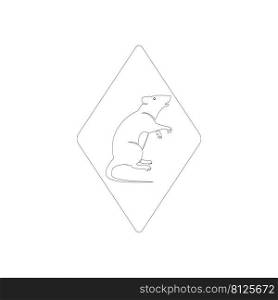 this is a mouse icon design vector drawing