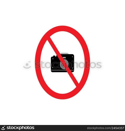 this is a picture of the icon no taking photos vector illustration design