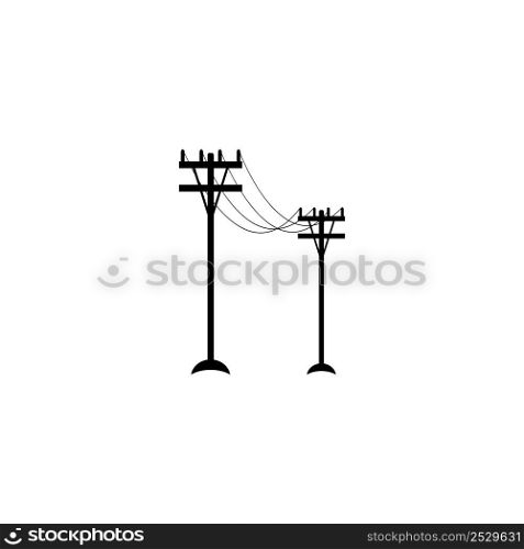 this is a power pole icon vector drawing