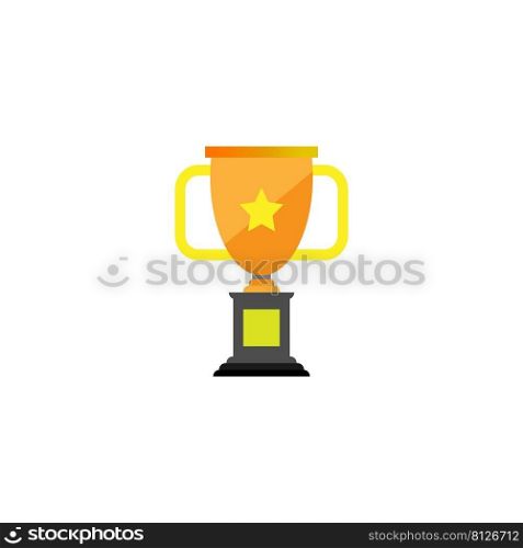 this is a trophy icon vector illustration design