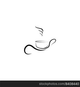 this is a vector cup of coffee icon design illustration