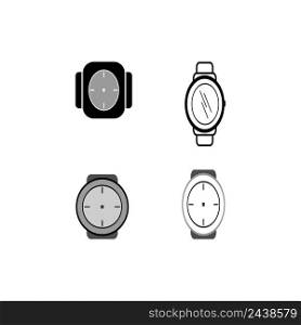 this is a watch vector illustration logo design element template