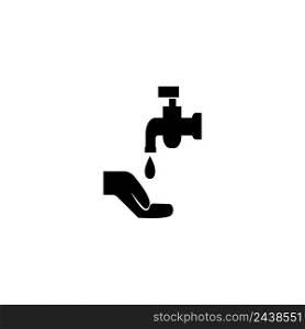 this is a water faucet logo design vector illustration