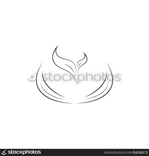 this is an ornamental plant element icon vector design illustration