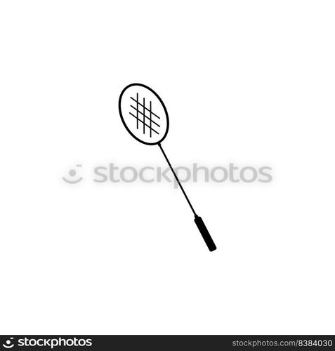 this is badminton vector template icon design illustration