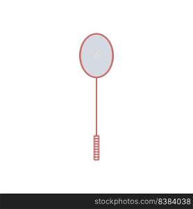 this is badminton vector template icon design illustration