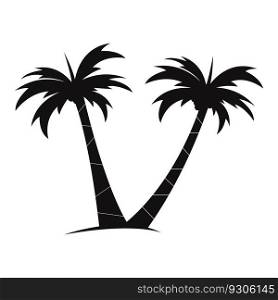 this is coconut tree vector element design