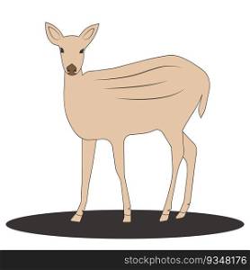 this is deer icon vector illustration design