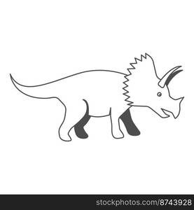 this is dinosaur vector element design