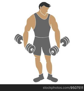 this is fitness vector illustration design