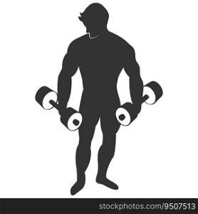 this is fitness vector illustration design