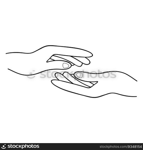 this is hand icon vector illustration design