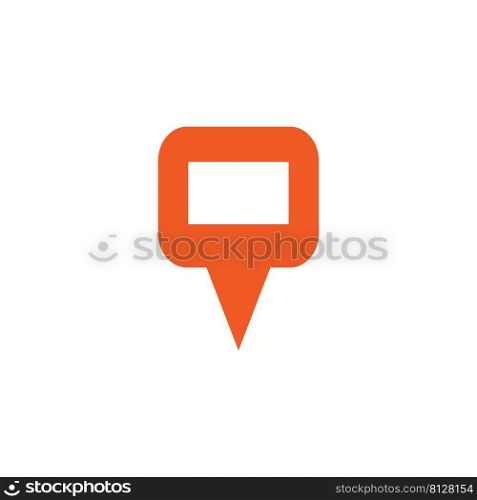 this is logo pin icon vector illustration