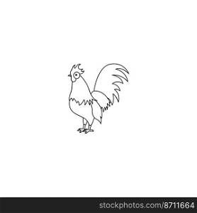 this is rooster vector design