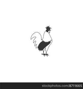 this is rooster vector design