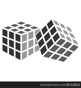 this is rubik cube vector illustration