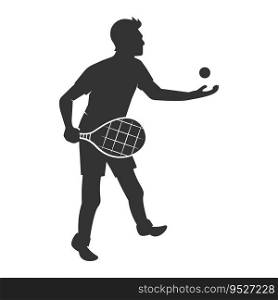 this is tennis vector illustration design