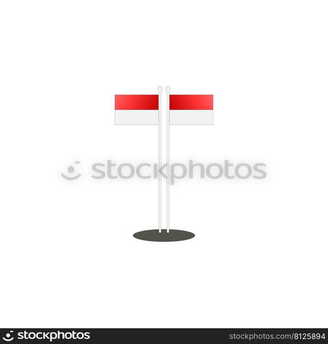 This is the Indonesian flag vector illustration design