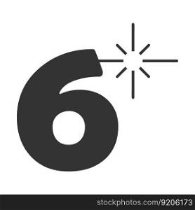 this is the numbering icon vector illustation with unique combination