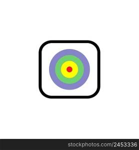 this is the target icon vector illustration graphic design image