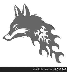 this is vector of fox icon illustration design