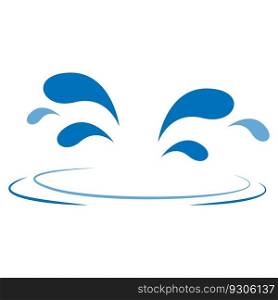 this is water logo vector element design