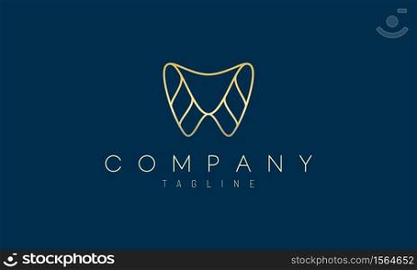 This logo design is perfect for a stylish luxury dental care clinic.
