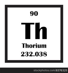 Thorium chemical element icon vector illustration design