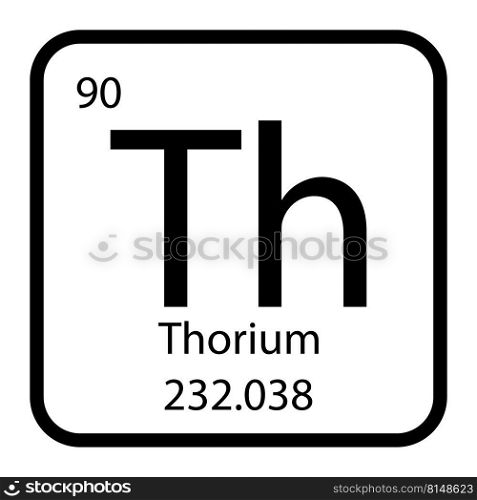 Thorium icon vektor illustration design