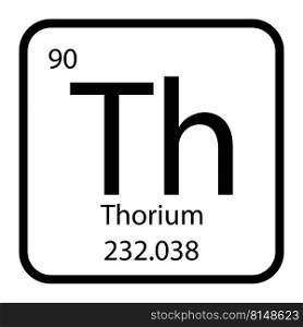 Thorium icon vektor illustration design