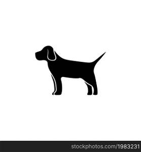 Thoroughbred Hound, Hunting Dog, Pet. Flat Vector Icon illustration. Simple black symbol on white background. Thoroughbred Hound, Hunting Dog, Pet sign design template for web and mobile UI element. Thoroughbred Hound, Hunting Dog, Pet. Flat Vector Icon illustration. Simple black symbol on white background. Thoroughbred Hound, Hunting Dog, Pet sign design template for web and mobile UI element.