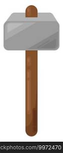 Thors hammer, illustration, vector on white background