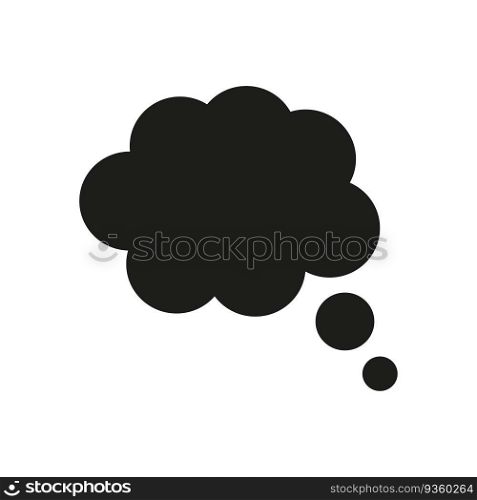 Thought bubble. Vector illustration. stock image. EPS 10.. Thought bubble. Vector illustration. stock image.
