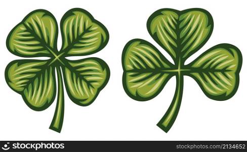 Three and Four leaf clover