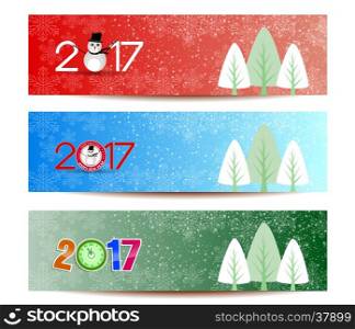 Three banners set for new year and Merry Christmas