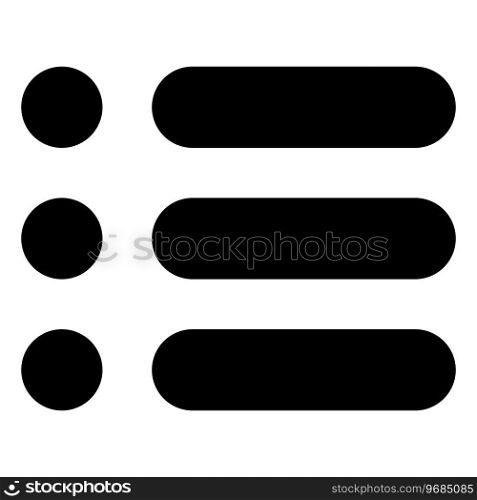 three bar line icon illustration design