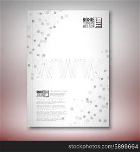 Three dimensional mesh stylish word www. Brochure, flyer or report for business, template vector.