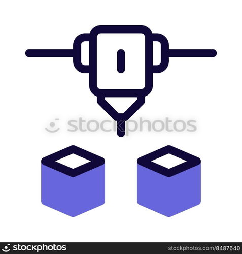 Three-dimensional objects build with advance printer.