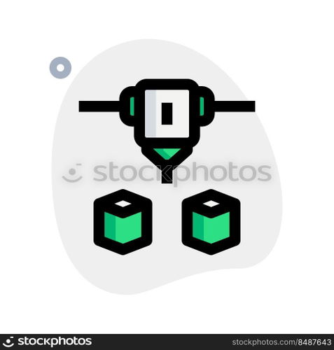 Three-dimensional objects build with advance printer.