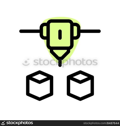 Three-dimensional objects build with advance printer.