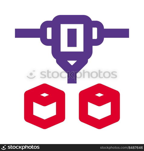 Three-dimensional objects build with advance printer.