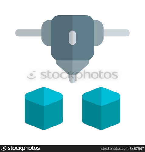 Three-dimensional objects build with advance printer.
