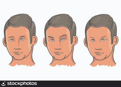Three Facial Expressions