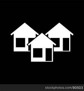 Three house it is icon .. Three house it is icon . Flat style .