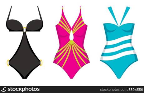 Three swimming suits